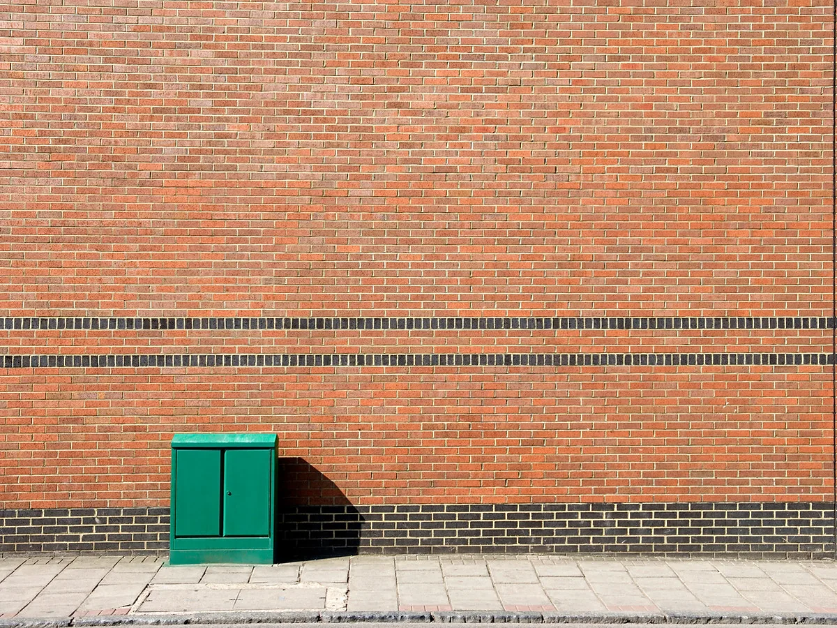 Clean brick wall following exterior restoration